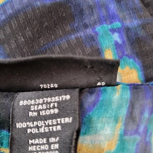 Apostrophe Multi Color Sheer Tank Top Size M - Picture 8 of 12